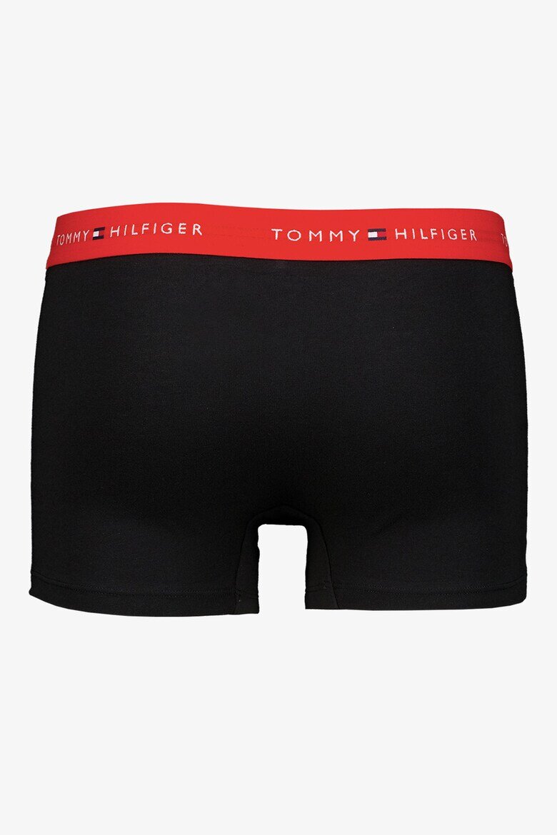 Tommy Hilfiger Боксерки с памук с лого - 7 чифта Антрацитно черно