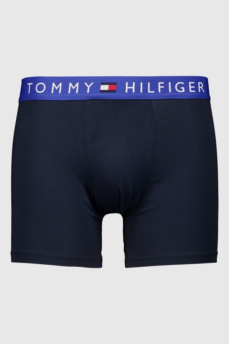Tommy Hilfiger Боксерки с памук с лого на талията - 3 чифта Ултрамарин синьо/Син