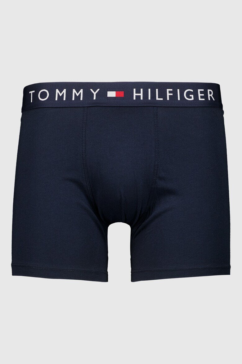 Tommy Hilfiger Боксерки с памук с лого на талията - 3 чифта Ултрамарин синьо/Син