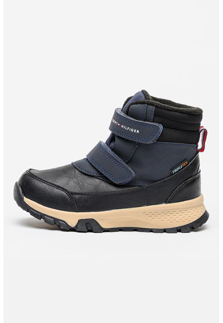Tommy Hilfiger Боти Tripletex® с двойно велкро - Черен/Тъмносин