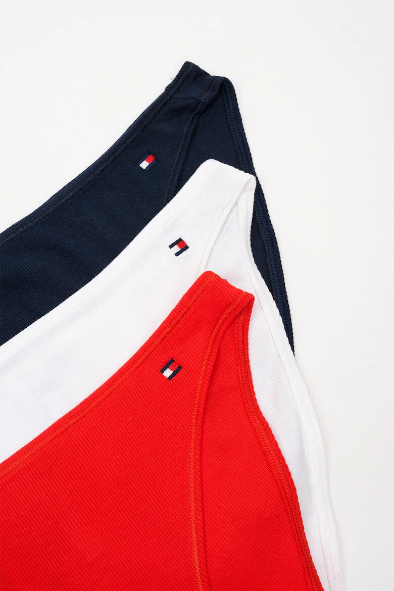 Tommy Hilfiger Бразилиана с памук - 3 чифта Червен/Бял/Тъмносин
