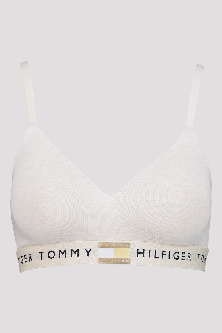 Tommy Hilfiger Бюстие с лого Слонова кост
