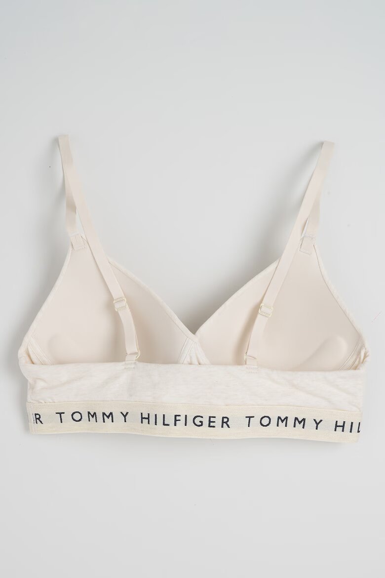 Tommy Hilfiger Бюстие с лого Слонова кост