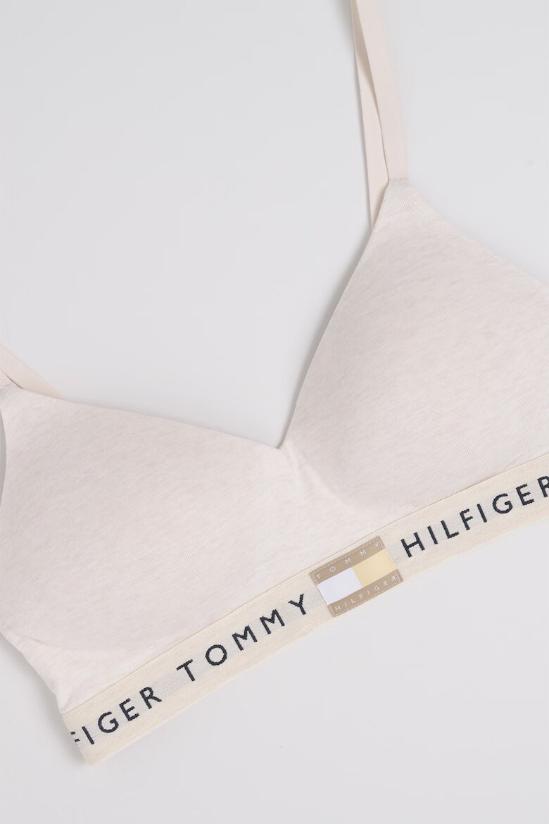 Tommy Hilfiger Бюстие с лого Слонова кост