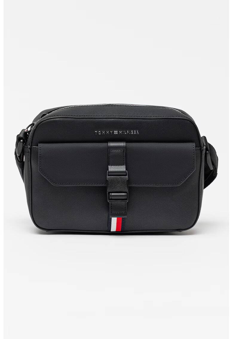 Tommy Hilfiger Чанта за кръста Foundation от еко кожа - Червен/Бял/Черен
