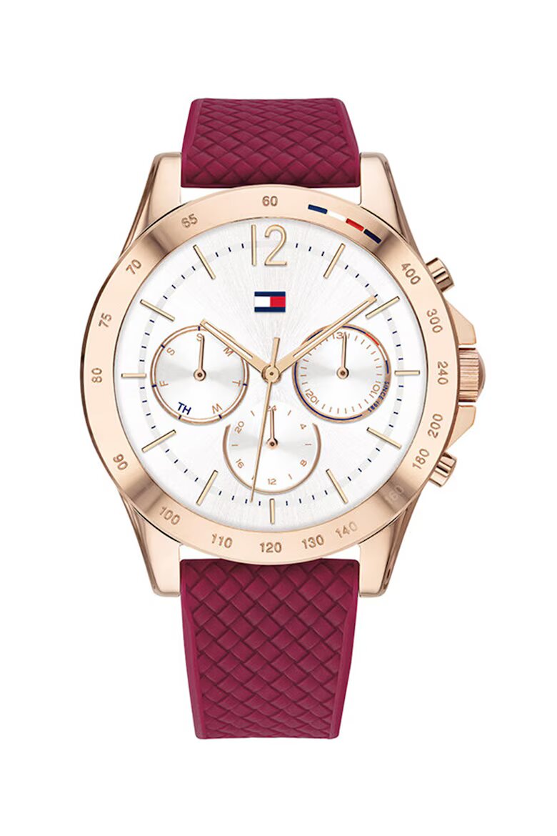 Tommy Hilfiger Часовник с хронограф и силиконова каишка