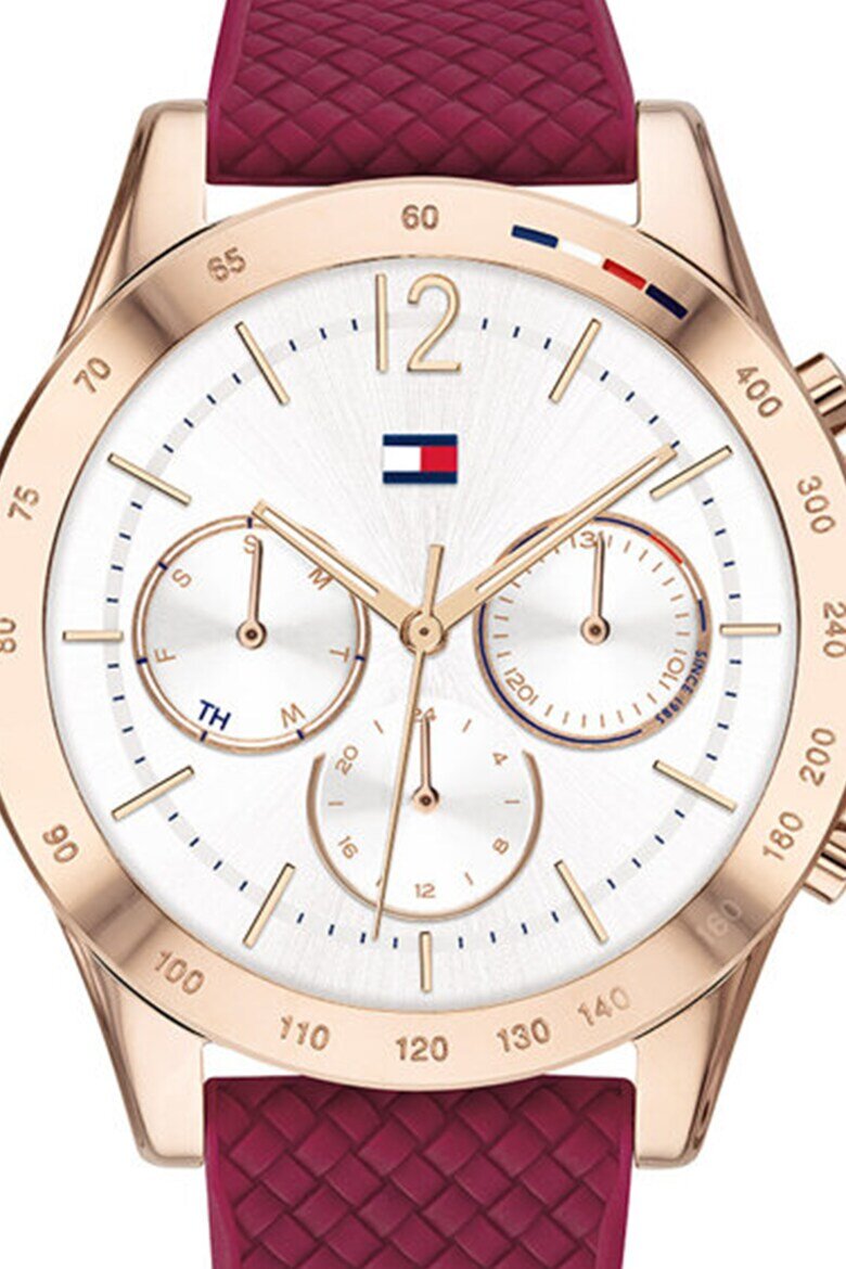 Tommy Hilfiger Часовник с хронограф и силиконова каишка