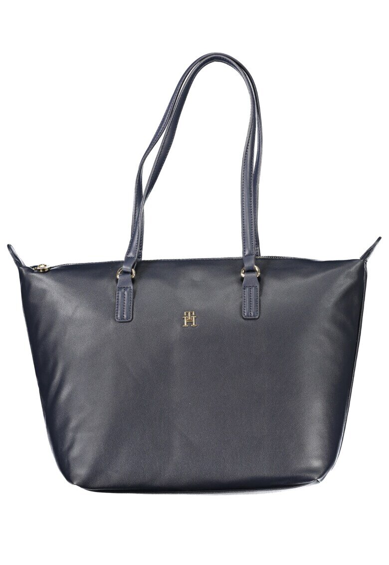 Tommy Hilfiger Дамска чанта тип shopper Poppy Plus AW0AW15856 - Тъмносин