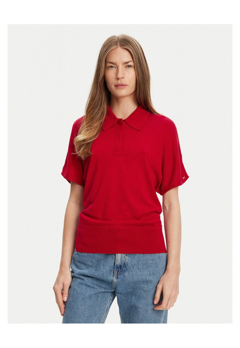 Tommy Hilfiger Дамска поло тениска - Червена