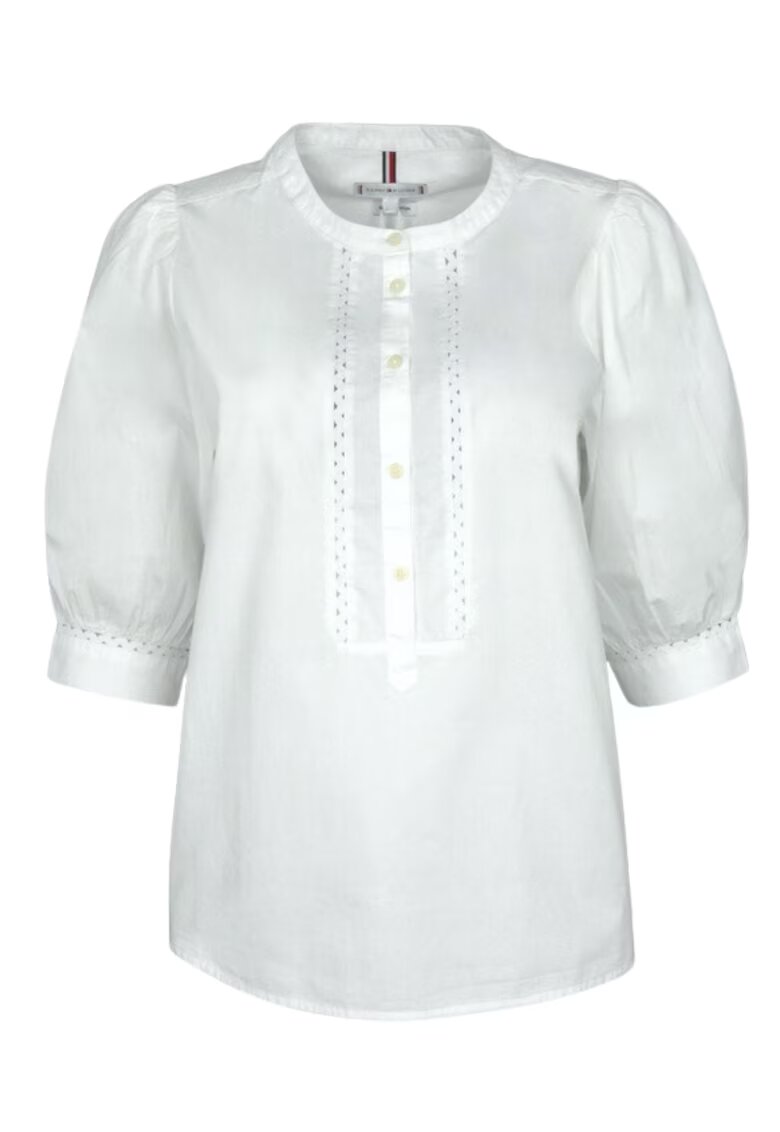 Tommy Hilfiger Дамска блуза Crafted Cotton Henley памук