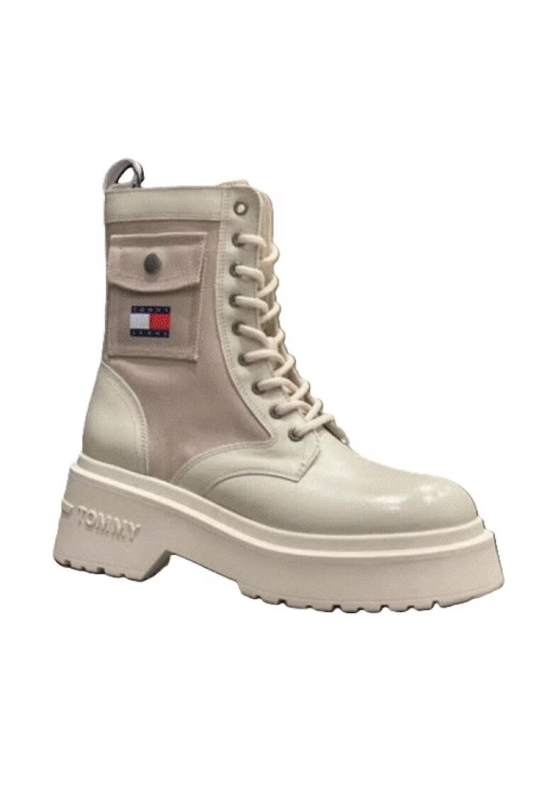 Tommy Hilfiger Дамски боти tjw chunky combat boot - EN0EN02636-ACG -