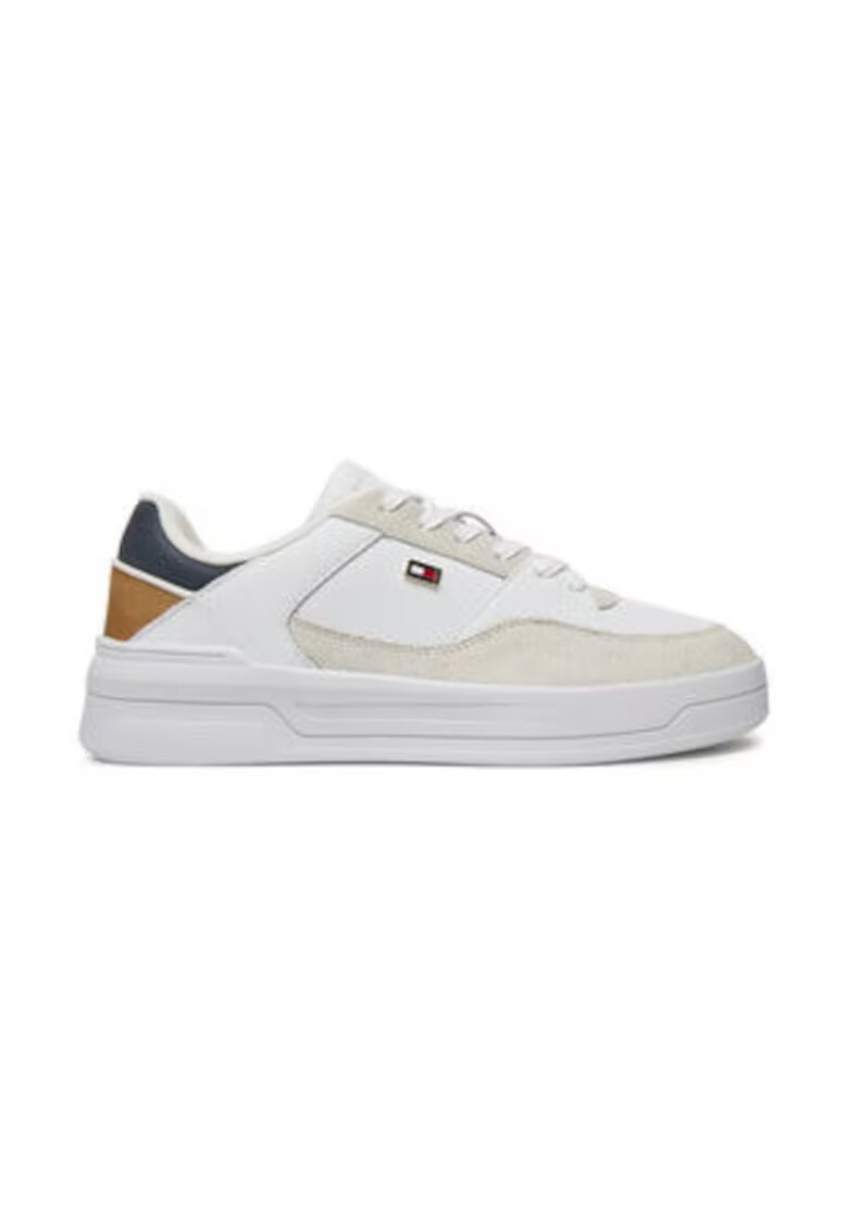 Tommy Hilfiger Дамски кецове - естествена кожа - бели