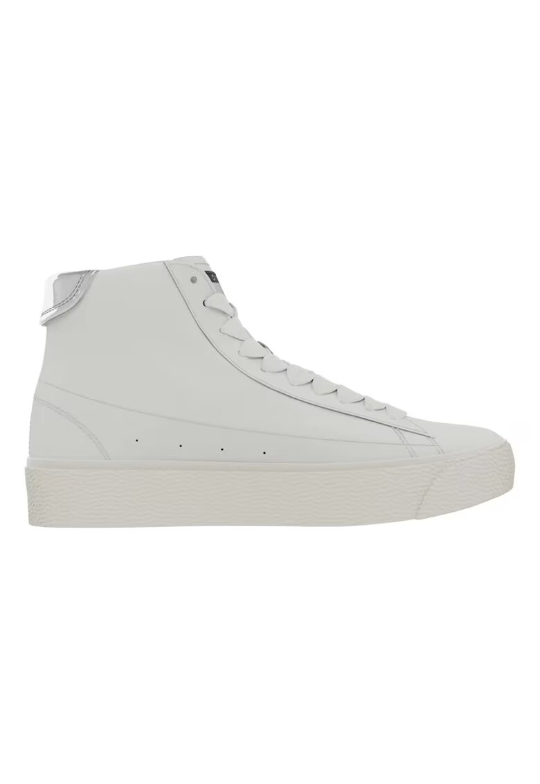 Tommy Hilfiger Дамски маратонки кожени плоски обувки от вулкани - EN0EN02285-YBL - бели