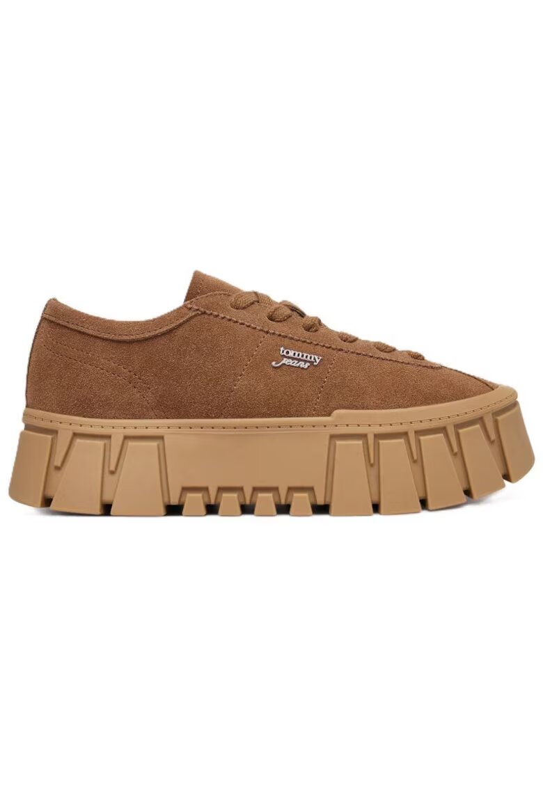 Tommy Hilfiger Дамски маратонки - Tjw Platform Sneaker Suede - Естествена кожа -