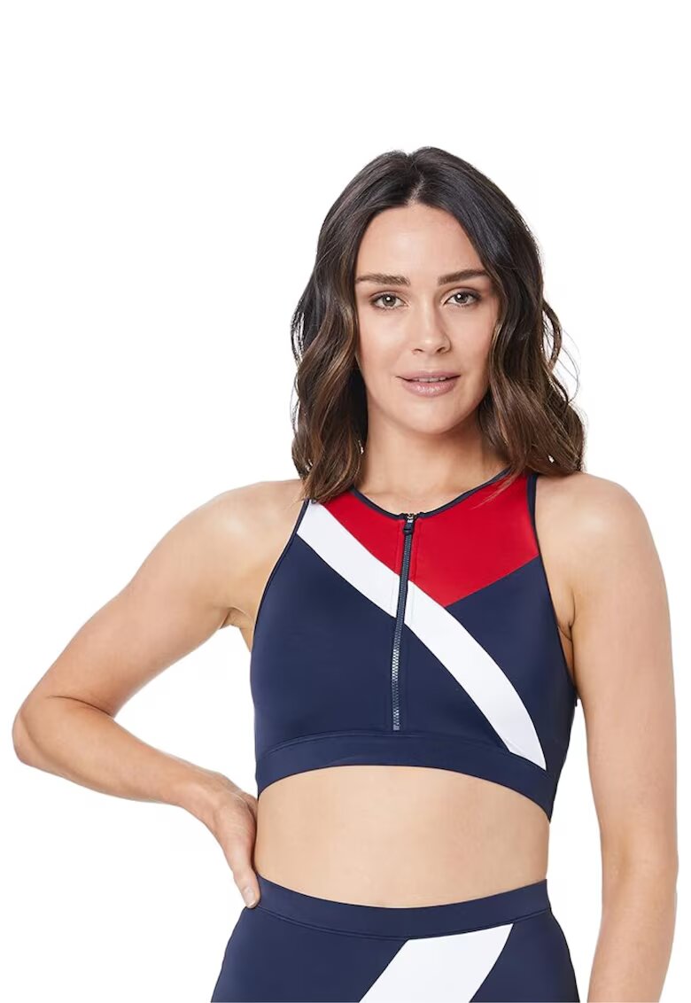 Tommy Hilfiger Дамски спортен сутиен Crop Top - полиамид - тъмносин -