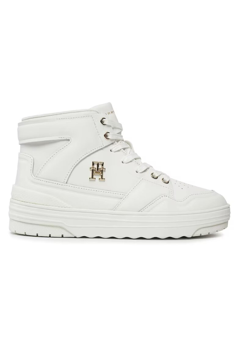 Tommy Hilfiger Дамски спортни обувки кецове тип „баскет“ - FW0FW07757-YBL - бели