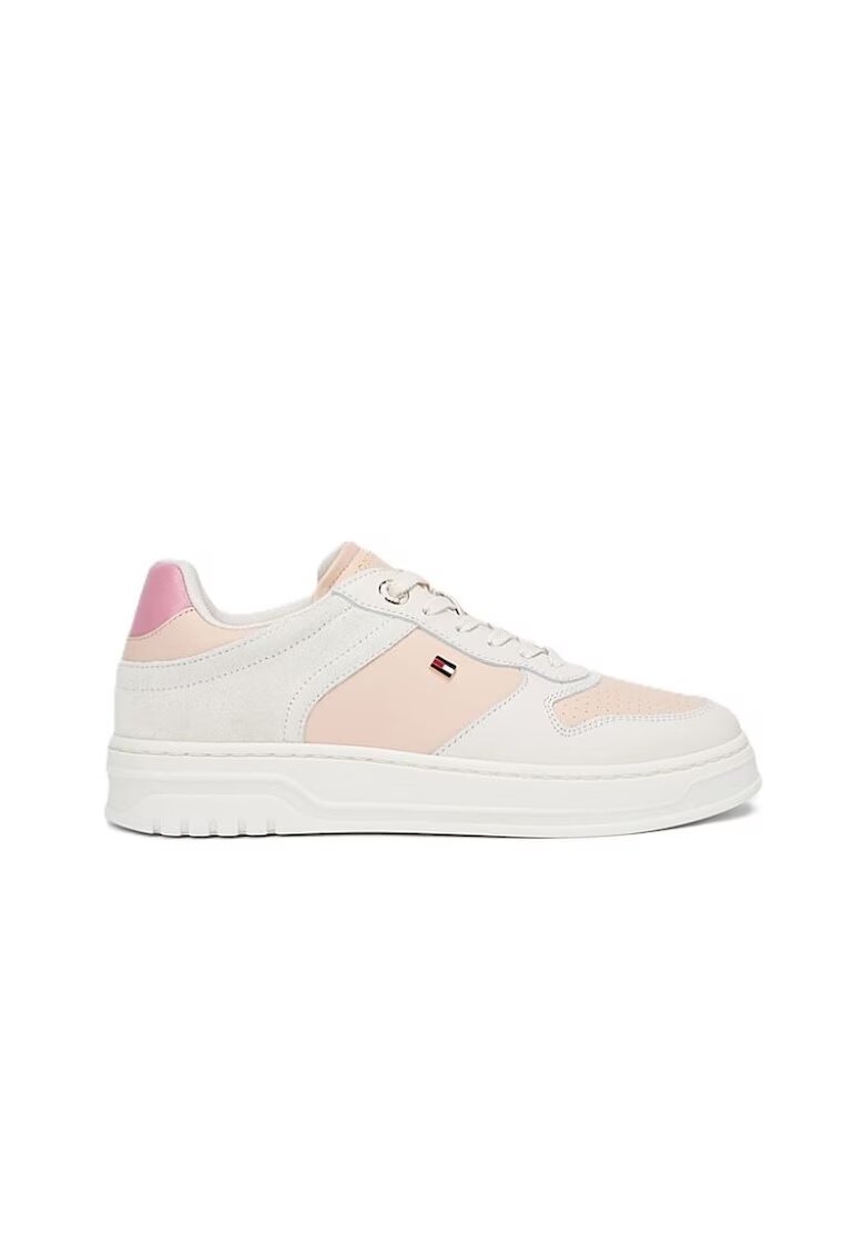 Tommy Hilfiger Дамски спортни обувки TH SPORTY CUPSOdwqfwqLE TUMBLED LTR - Естествена кожа -
