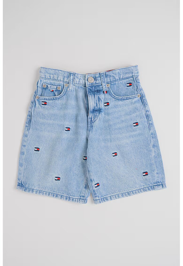 Tommy Hilfiger Дънкови бермуди Wavy Flag с бродерия