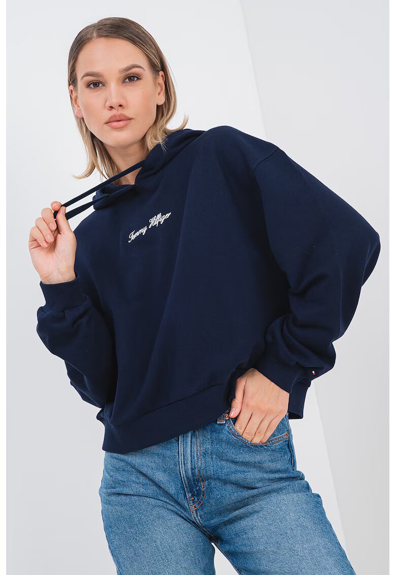 Tommy Hilfiger Десенирано худи с паднали ръкави