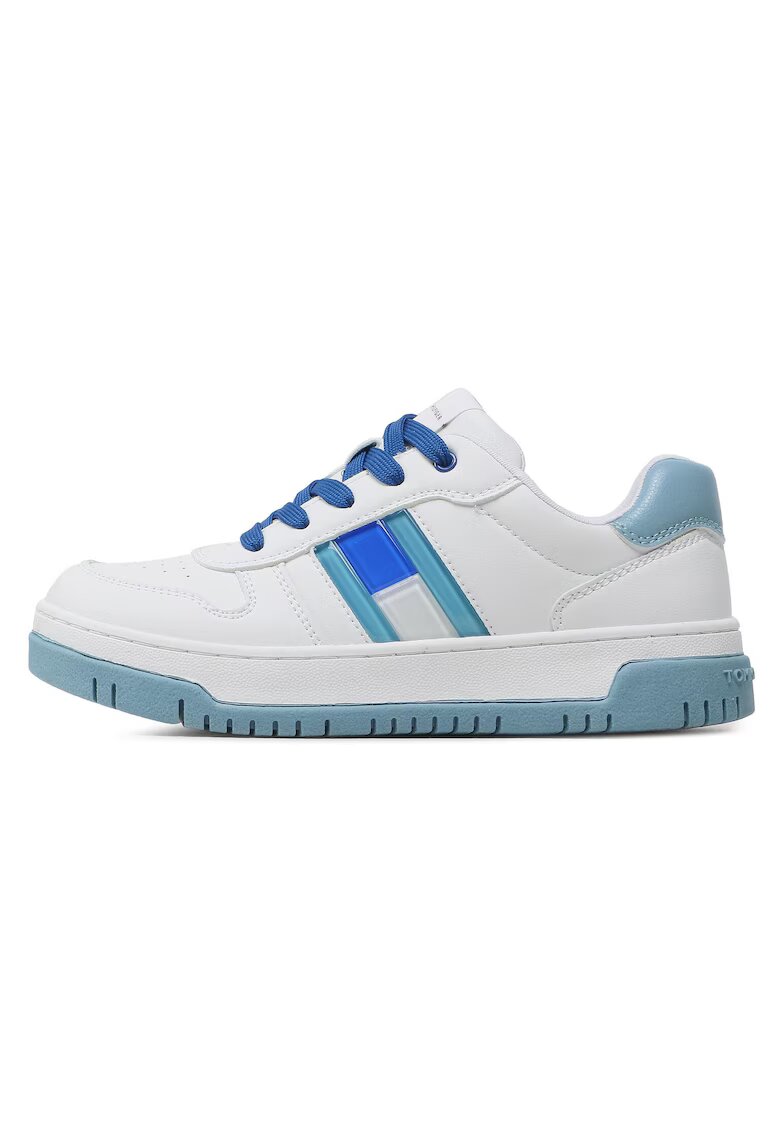 Tommy Hilfiger Детски кецове - лайфстайл - бял син - екологична кожа