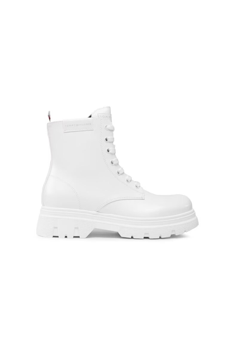 Tommy Hilfiger Детски маратонки с връзки T4A5-33030-1453100 - бели