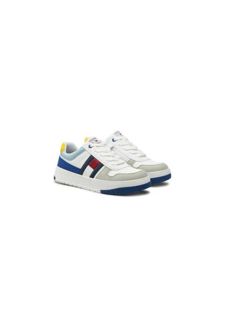 Tommy Hilfiger Детски спортни обувки - лайфстайл - екологична кожа - бял -