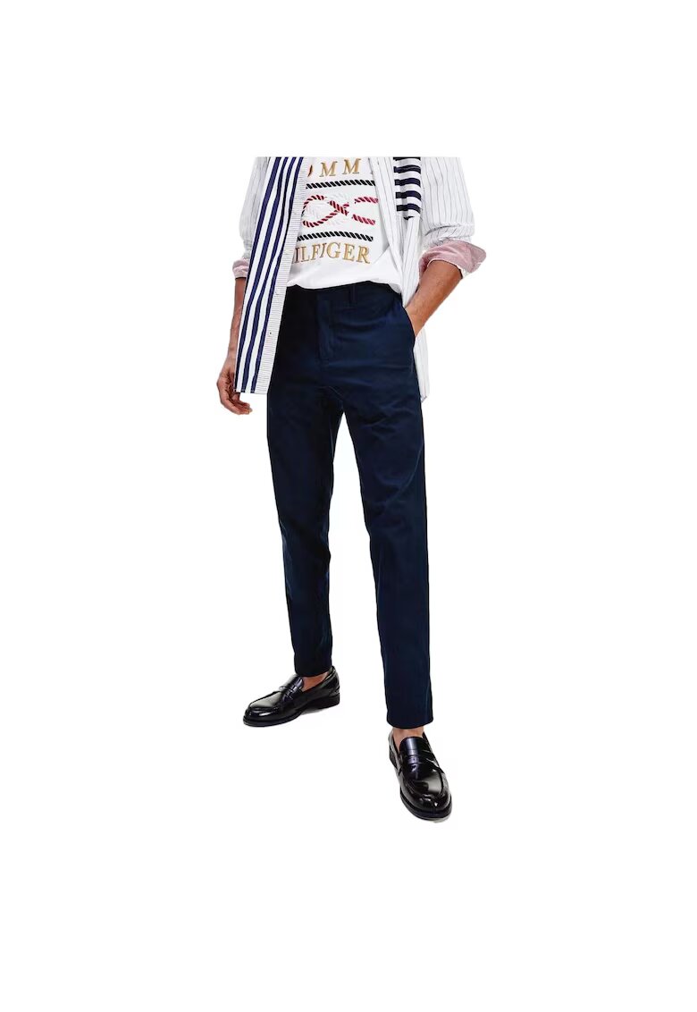 Tommy Hilfiger Ежедневни мъжки панталони - Памук/Полиамид - Син -