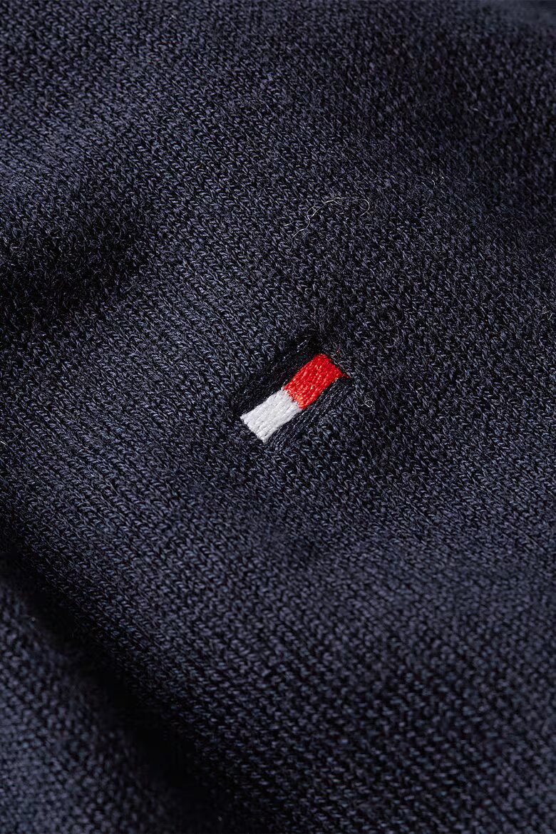 Tommy Hilfiger Фино плетен пуловер с органичен памук Тъмносин