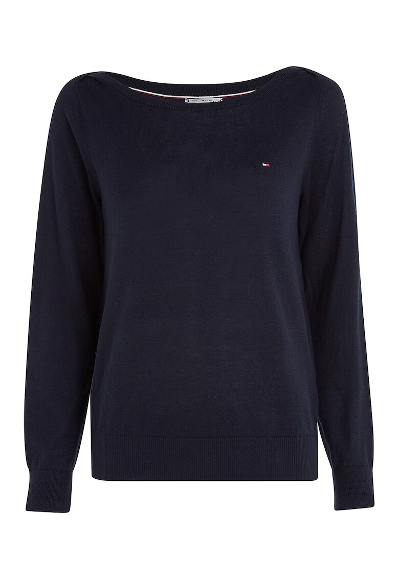 Tommy Hilfiger Фино плетен пуловер с органичен памук