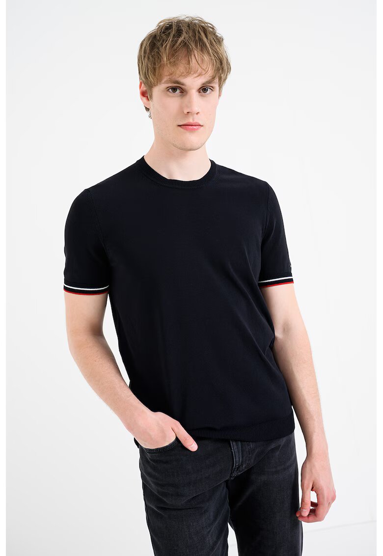 Tommy Hilfiger Фино плетена тениска с памук