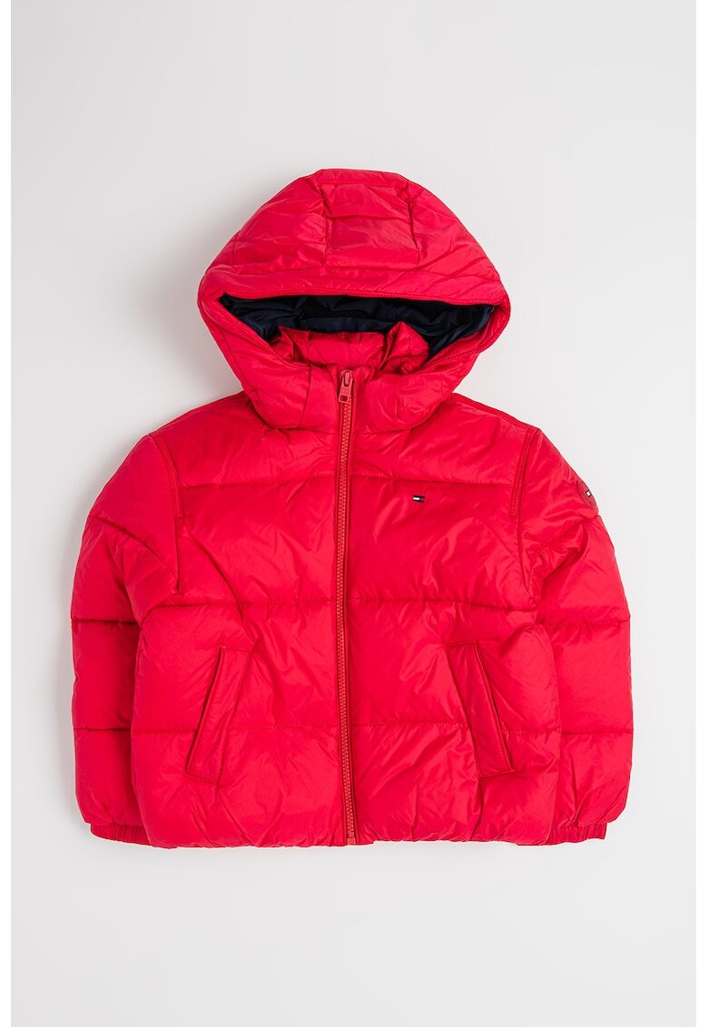 Tommy Hilfiger Капитонирано зимно яке с качулка