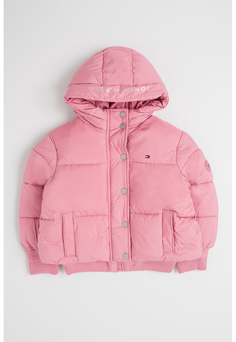 Tommy Hilfiger Капитонирано зимно яке с качулка