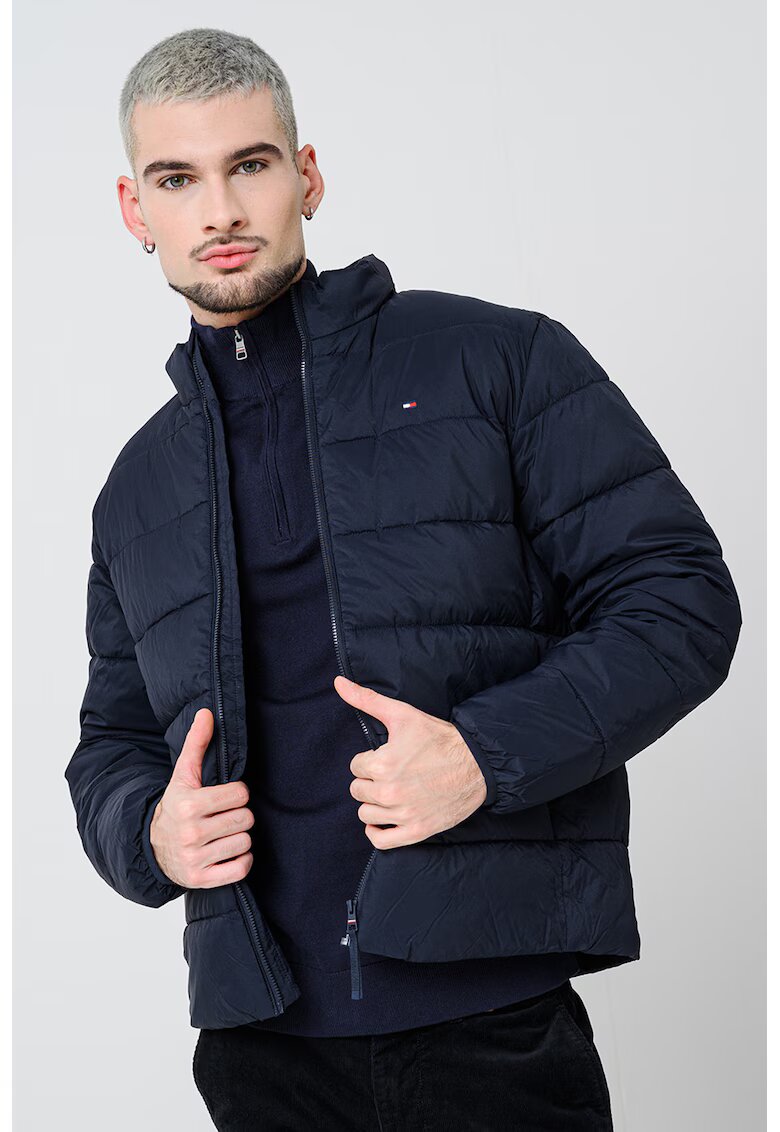 Tommy Hilfiger Капитонирано зимно яке с миди яка