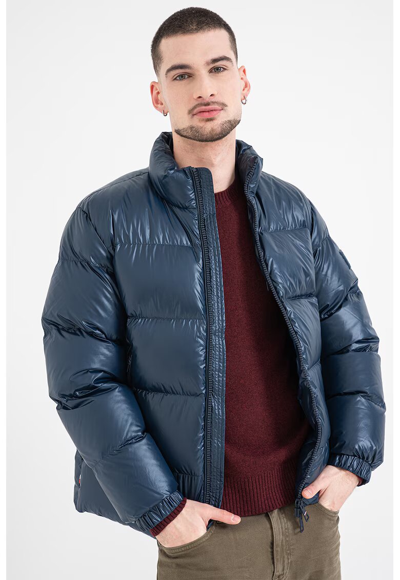 Tommy Hilfiger Капитонирано зимно яке - Тъмносин