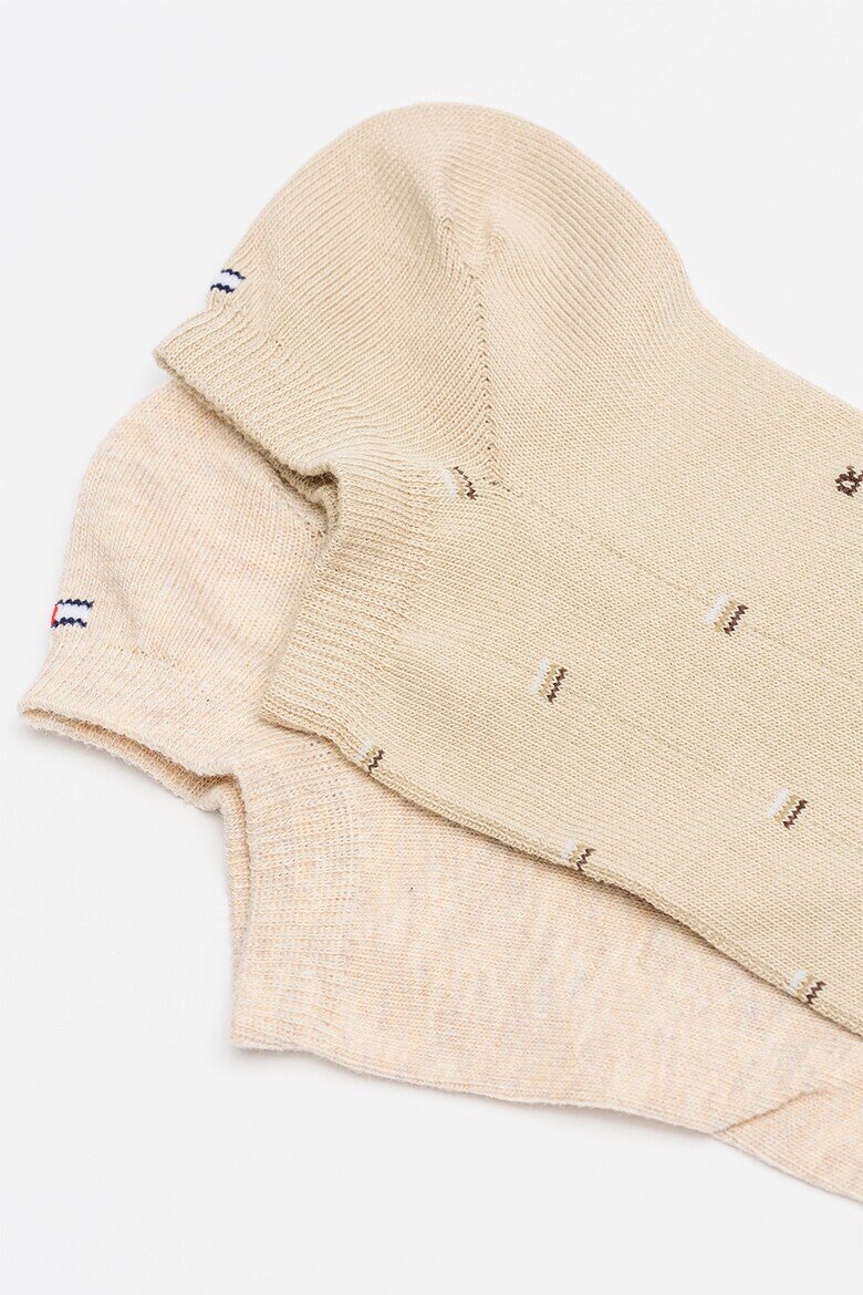 Tommy Hilfiger Къси чорапи - 2 чифта Тъмнобежово