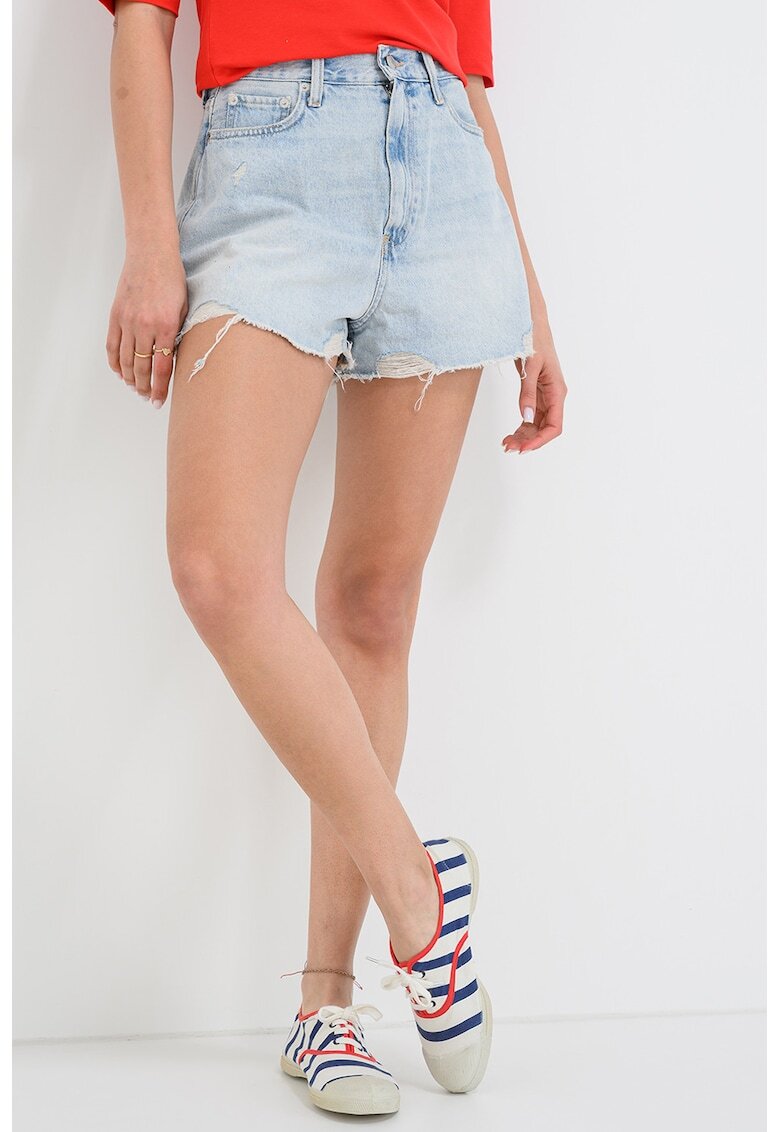 Tommy Hilfiger Къси дънки Eve с незавършен подгъв