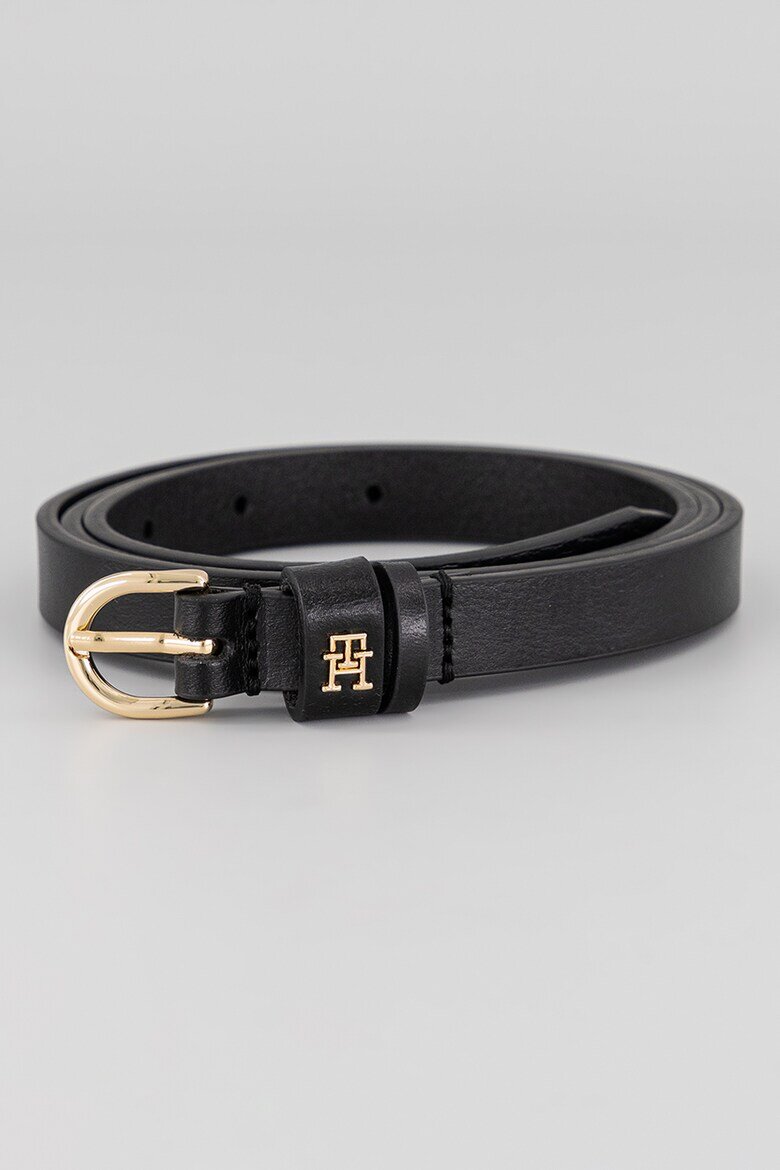 Tommy Hilfiger Кожен колан Esential Efortless Черен