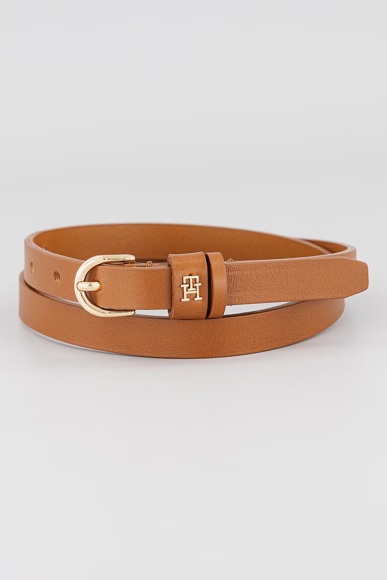 Tommy Hilfiger Кожен колан Esential Efortless Коняк кафяв