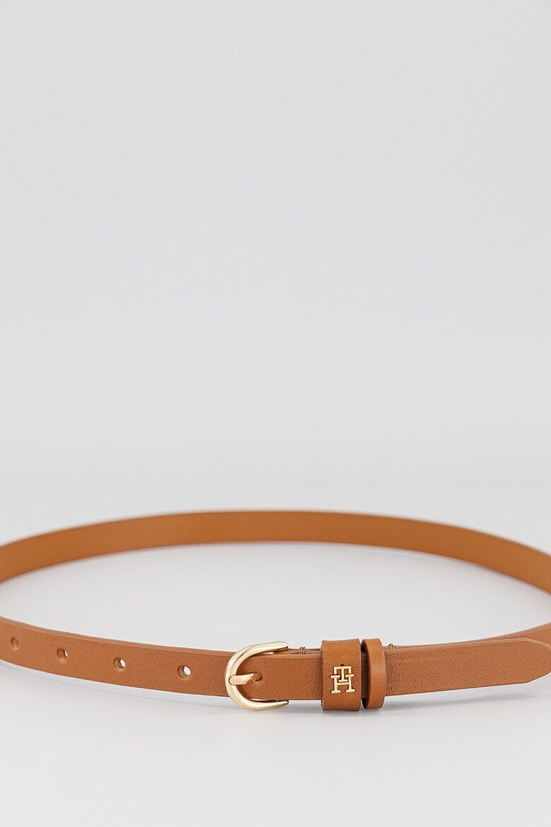 Tommy Hilfiger Кожен колан Esential Efortless Коняк кафяв