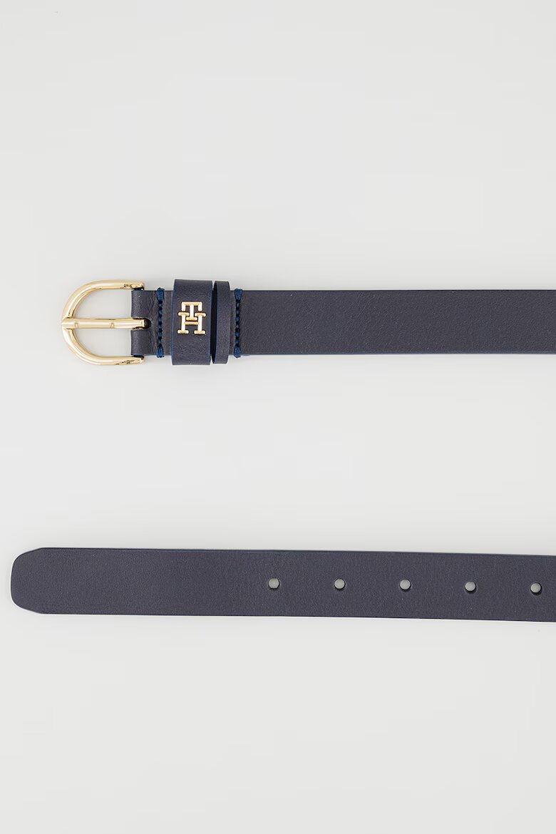 Tommy Hilfiger Кожен колан Essential с лого Тъмносин