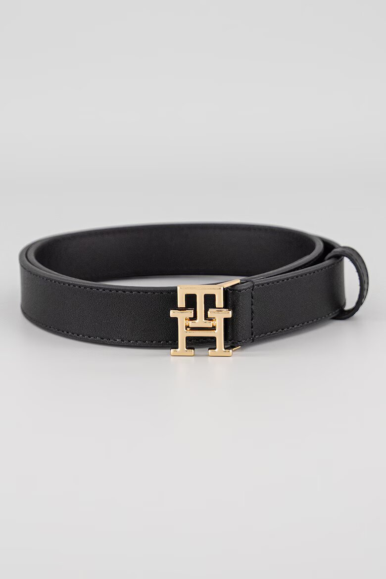 Tommy Hilfiger Кожен колан Modern с тока с щифт Черен