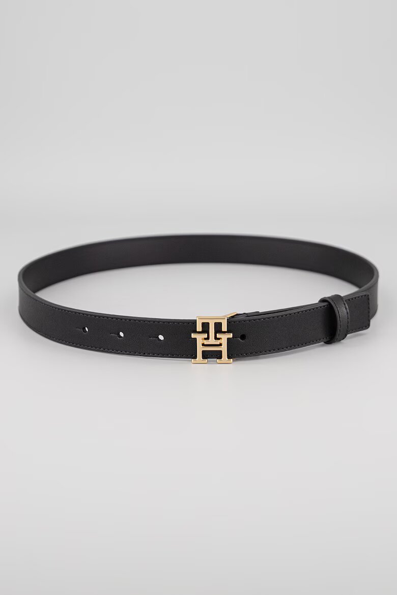 Tommy Hilfiger Кожен колан Modern с тока с щифт Черен