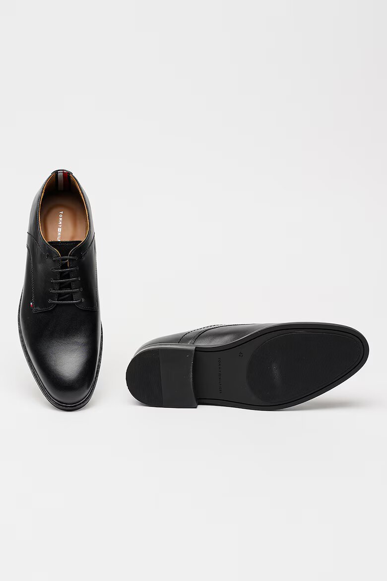 Tommy Hilfiger Кожени обувки Derby Черен