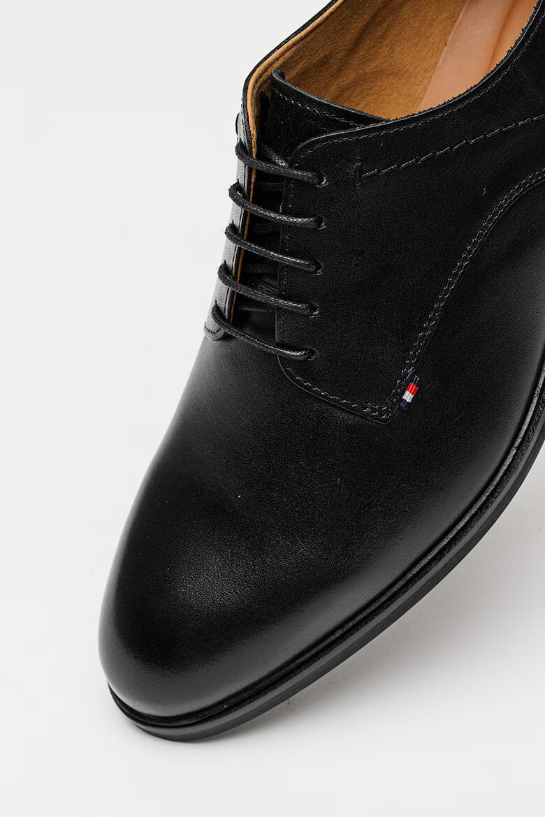Tommy Hilfiger Кожени обувки Derby Черен
