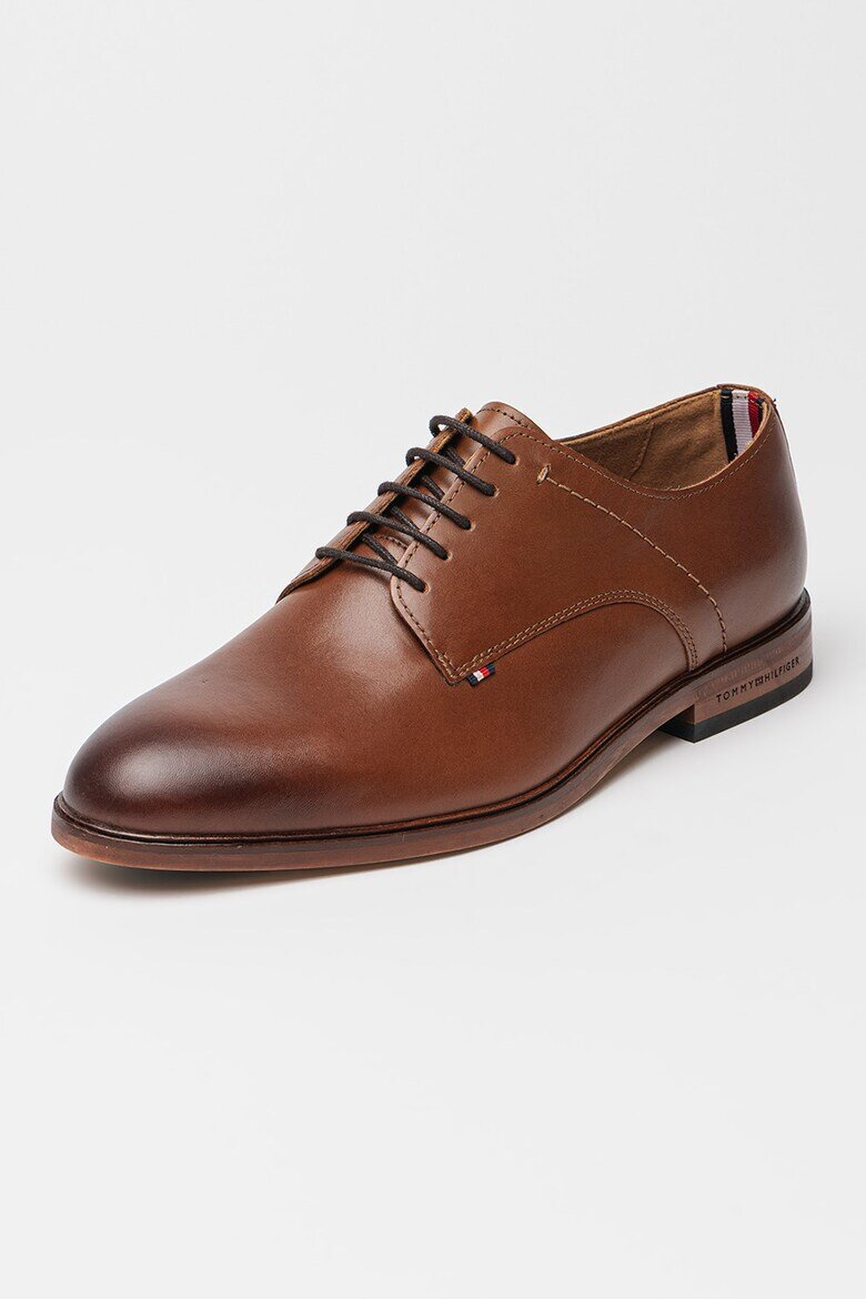 Tommy Hilfiger Кожени обувки Derby Карамел