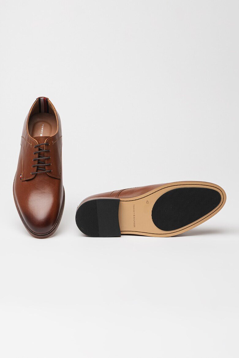Tommy Hilfiger Кожени обувки Derby Карамел