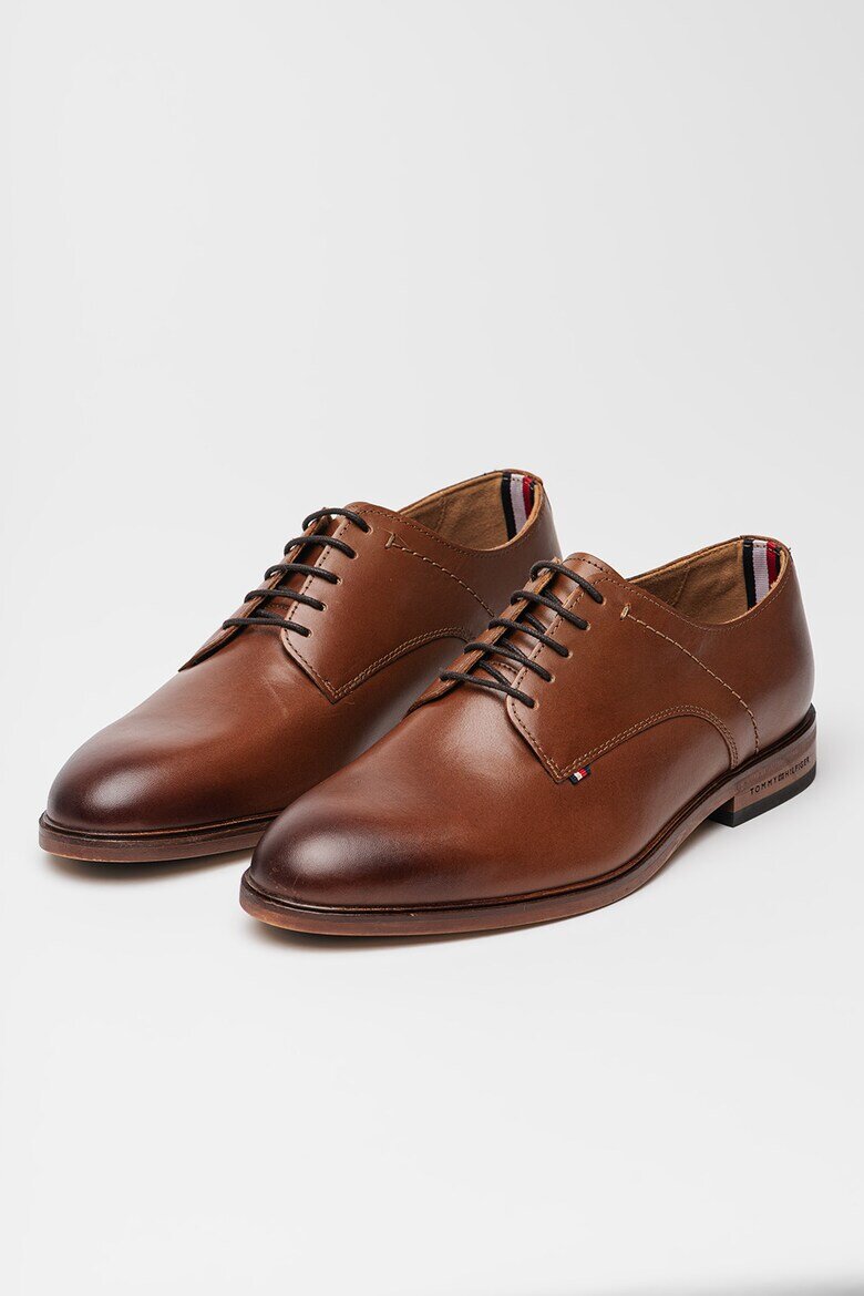 Tommy Hilfiger Кожени обувки Derby Карамел