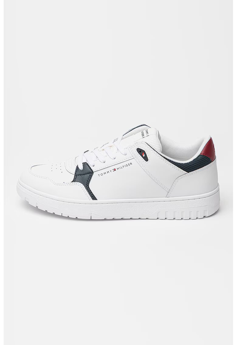 Tommy Hilfiger Кожени спортни обувки Core Lite с кожа - Черен/Бял