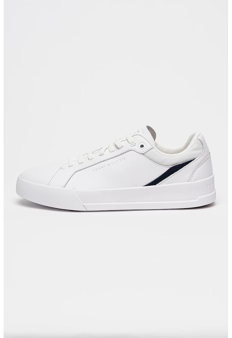 Tommy Hilfiger Кожени спортни обувки Court Craft - Черен/Бял