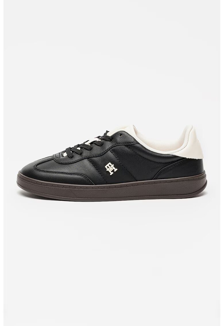 Tommy Hilfiger Кожени спортни обувки Heritage - Бял/Черен